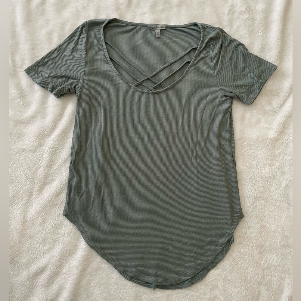 Charlotte Russe Women's Green Top